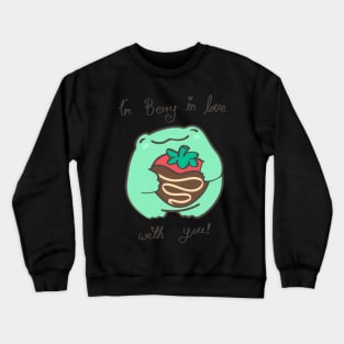 I’m berry in love with you frog valentine Crewneck Sweatshirt